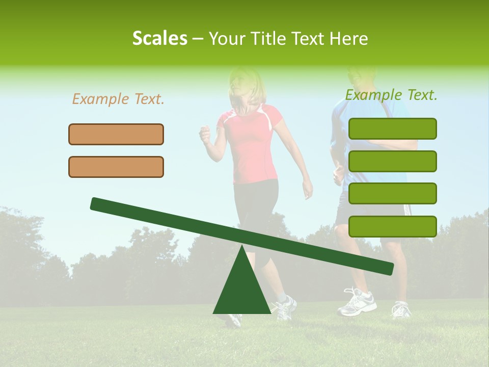 Being Move Woman PowerPoint Template