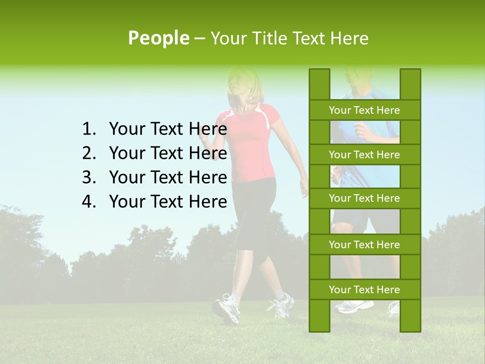 Being Move Woman PowerPoint Template