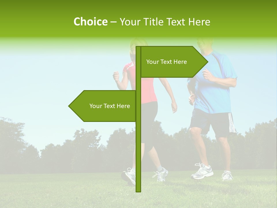 Being Move Woman PowerPoint Template