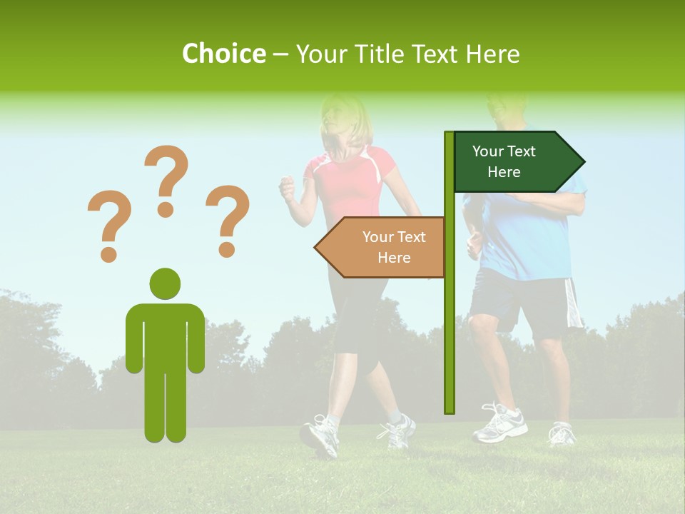 Being Move Woman PowerPoint Template