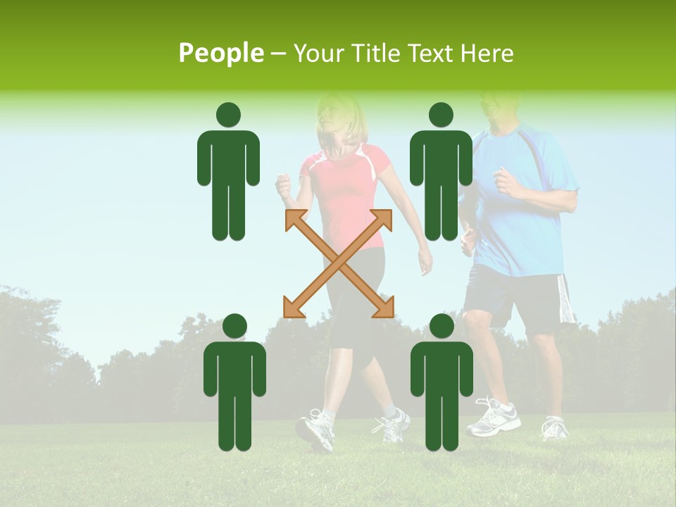 Being Move Woman PowerPoint Template