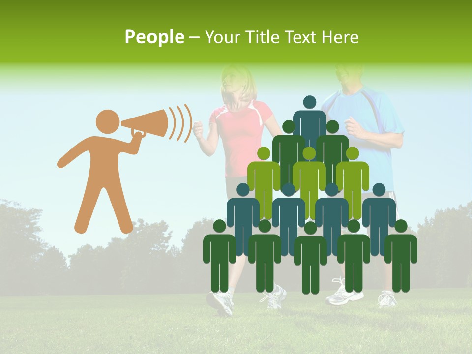 Being Move Woman PowerPoint Template