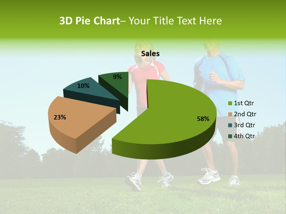 Being Move Woman PowerPoint Template