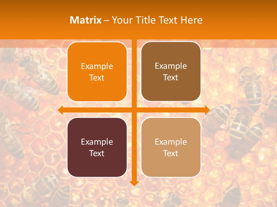 Hexagon Backgrounds Beeswax PowerPoint Template