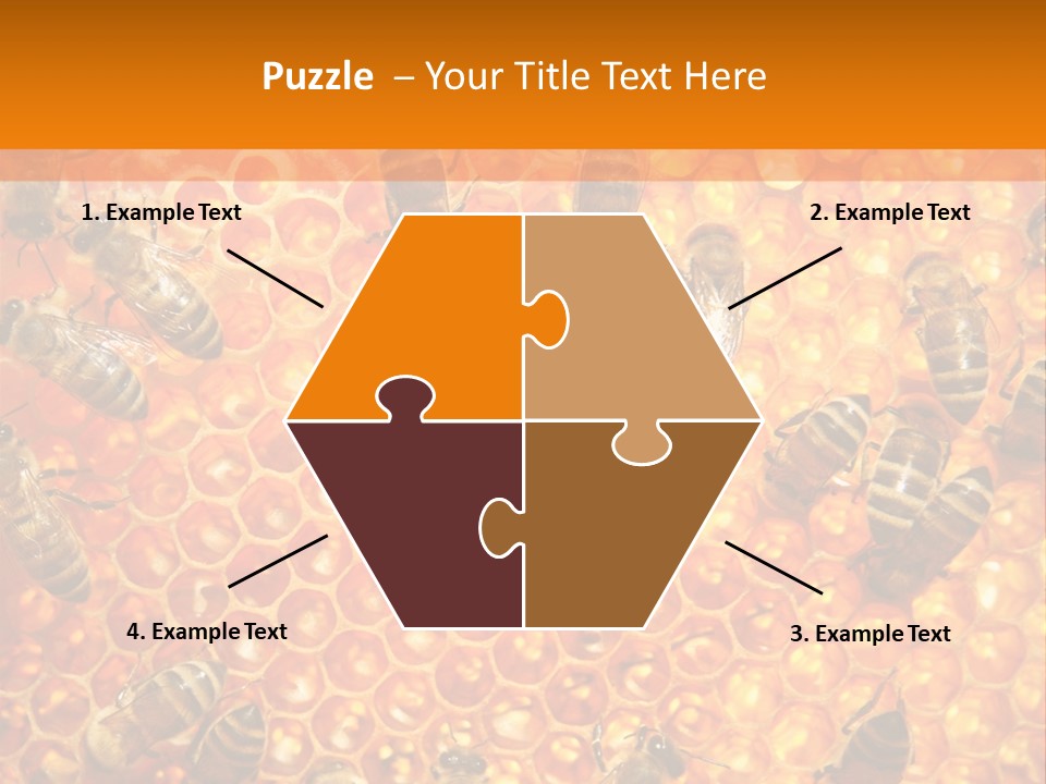 Hexagon Backgrounds Beeswax PowerPoint Template