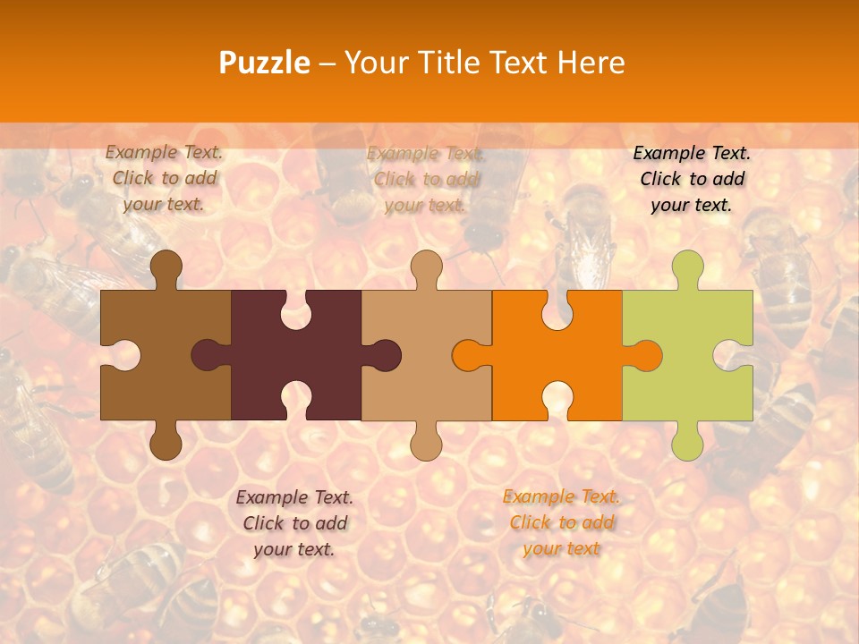 Hexagon Backgrounds Beeswax PowerPoint Template