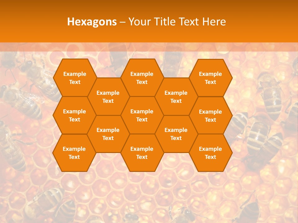 Hexagon Backgrounds Beeswax PowerPoint Template