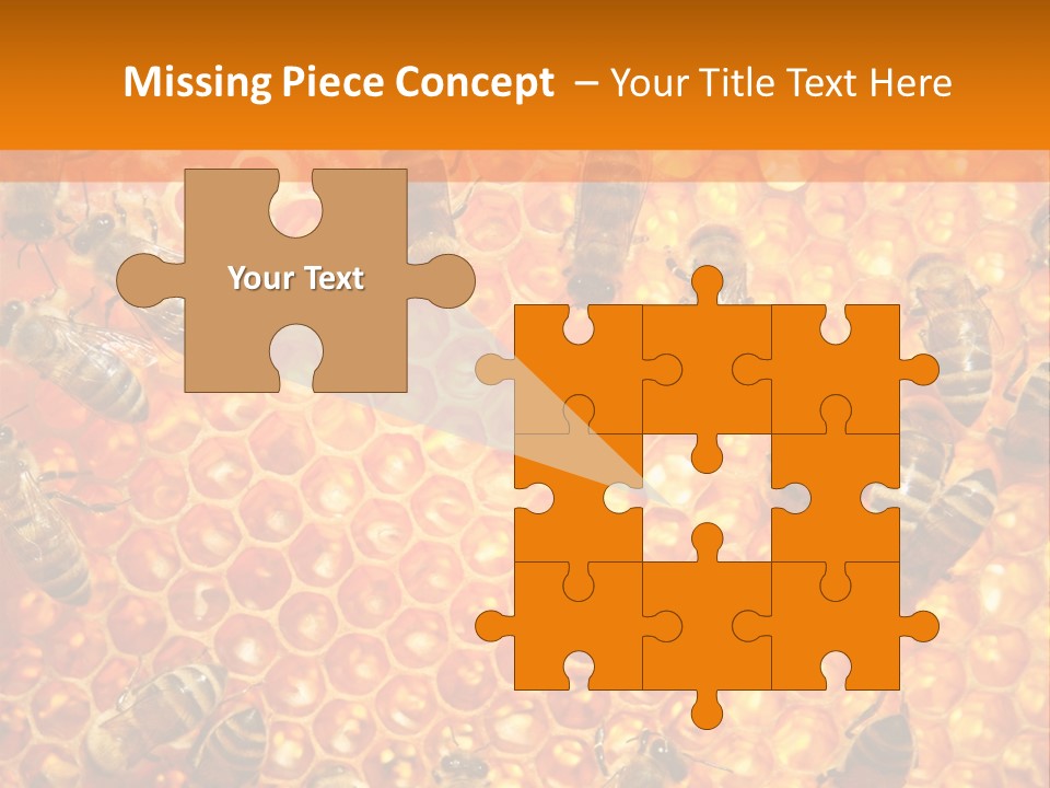 Hexagon Backgrounds Beeswax PowerPoint Template