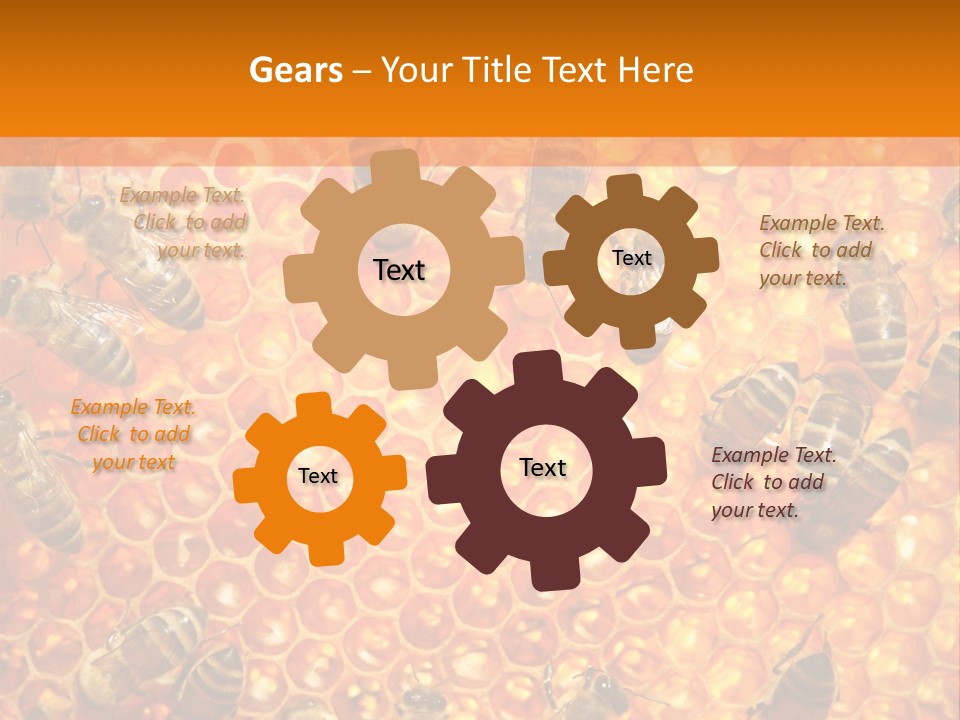 Hexagon Backgrounds Beeswax PowerPoint Template