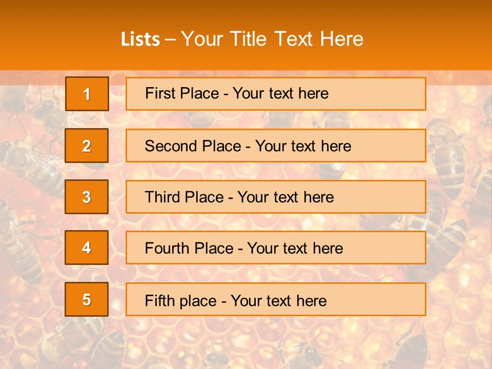 Hexagon Backgrounds Beeswax PowerPoint Template