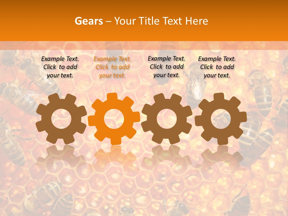 Hexagon Backgrounds Beeswax PowerPoint Template