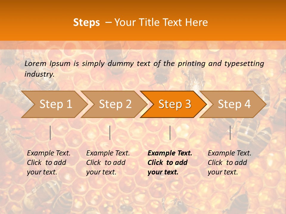 Hexagon Backgrounds Beeswax PowerPoint Template
