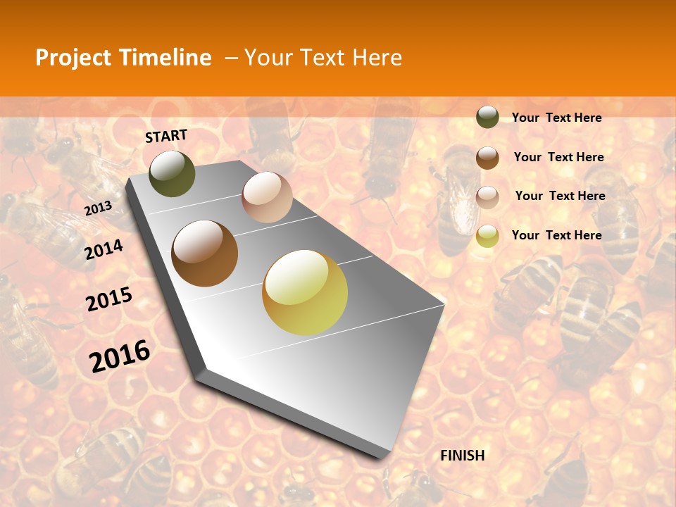 Hexagon Backgrounds Beeswax PowerPoint Template