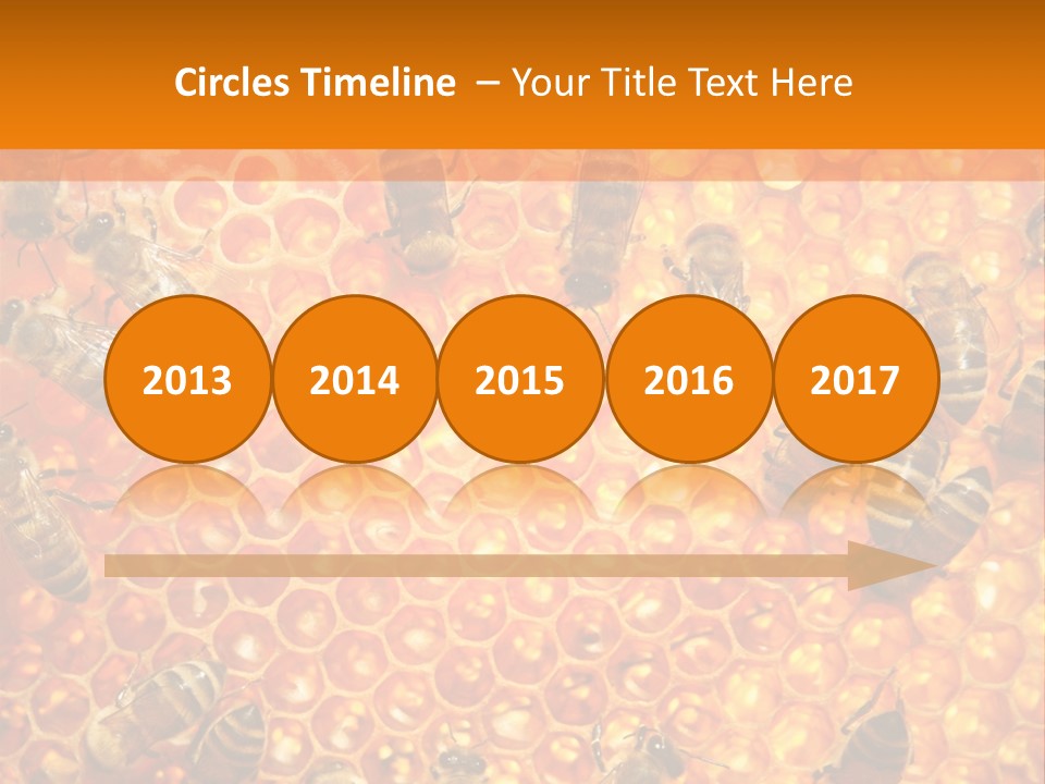 Hexagon Backgrounds Beeswax PowerPoint Template