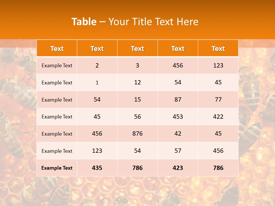 Hexagon Backgrounds Beeswax PowerPoint Template