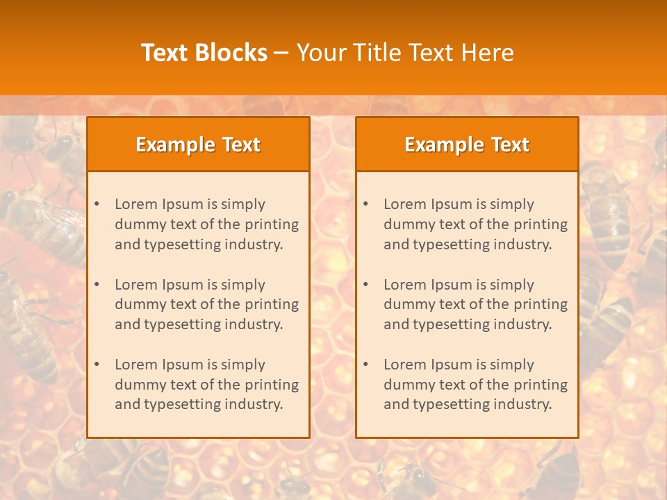 Hexagon Backgrounds Beeswax PowerPoint Template