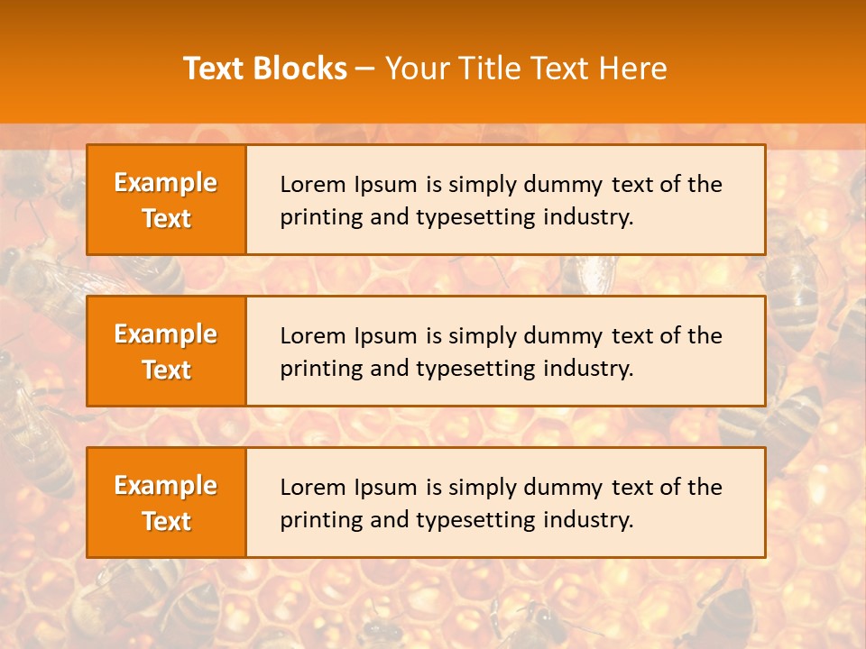 Hexagon Backgrounds Beeswax PowerPoint Template