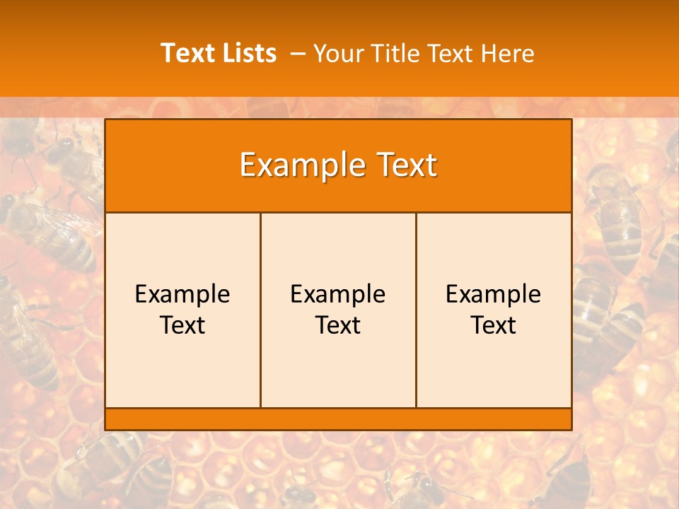 Hexagon Backgrounds Beeswax PowerPoint Template