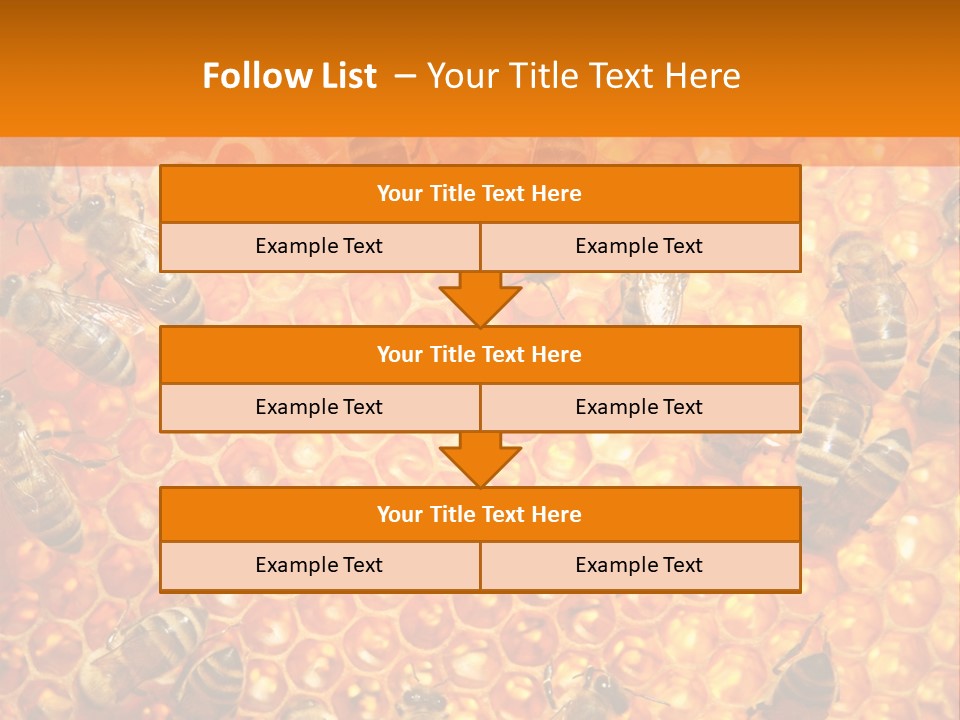 Hexagon Backgrounds Beeswax PowerPoint Template