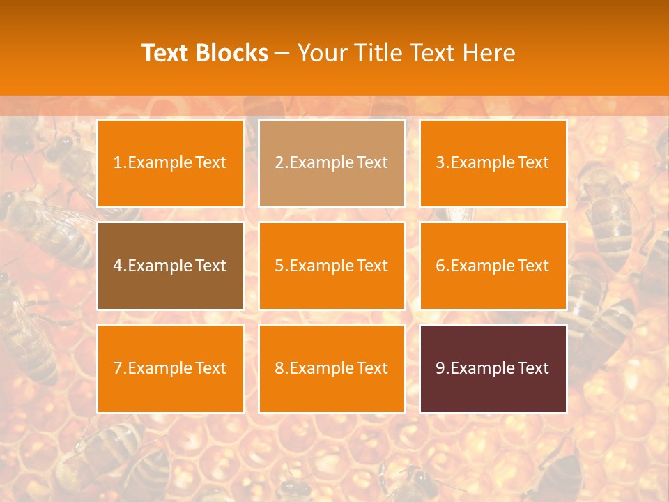 Hexagon Backgrounds Beeswax PowerPoint Template