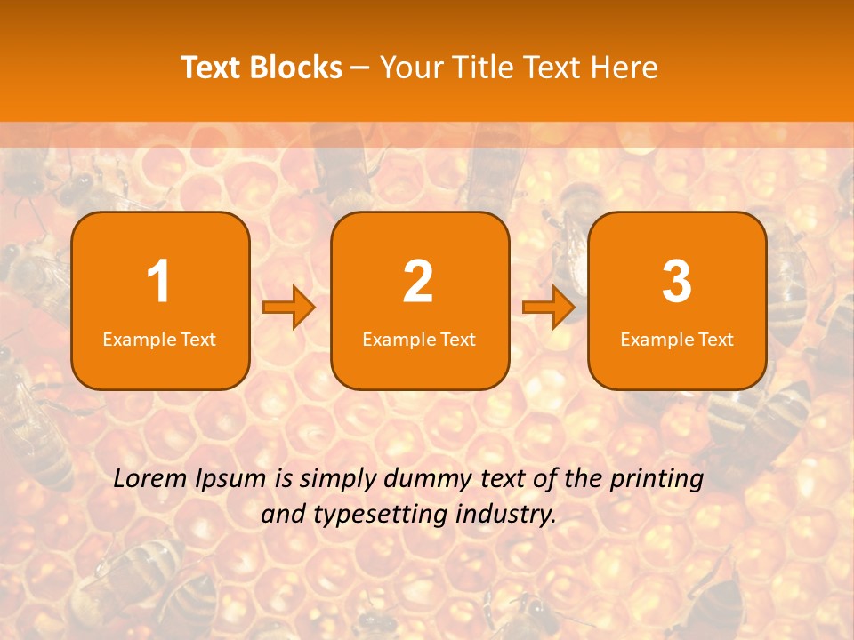 Hexagon Backgrounds Beeswax PowerPoint Template