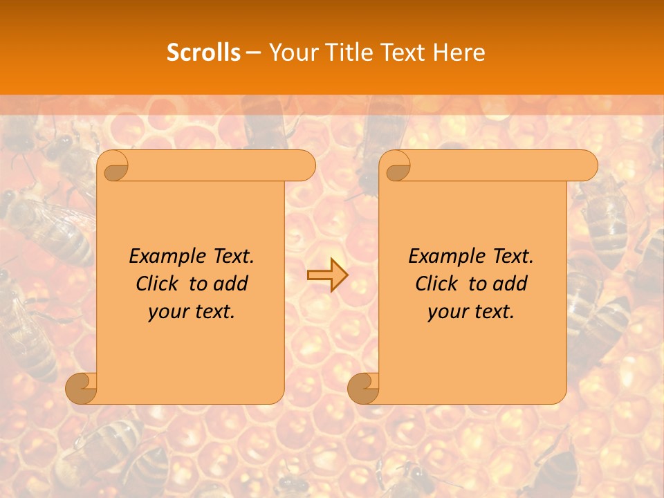 Hexagon Backgrounds Beeswax PowerPoint Template