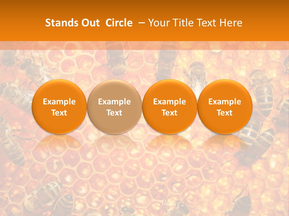 Hexagon Backgrounds Beeswax PowerPoint Template
