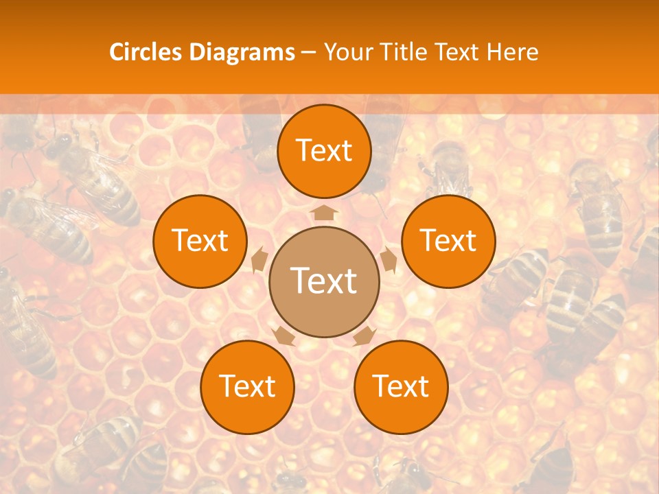 Hexagon Backgrounds Beeswax PowerPoint Template