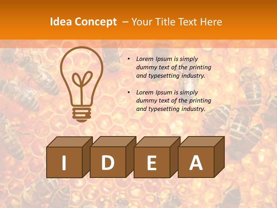 Hexagon Backgrounds Beeswax PowerPoint Template