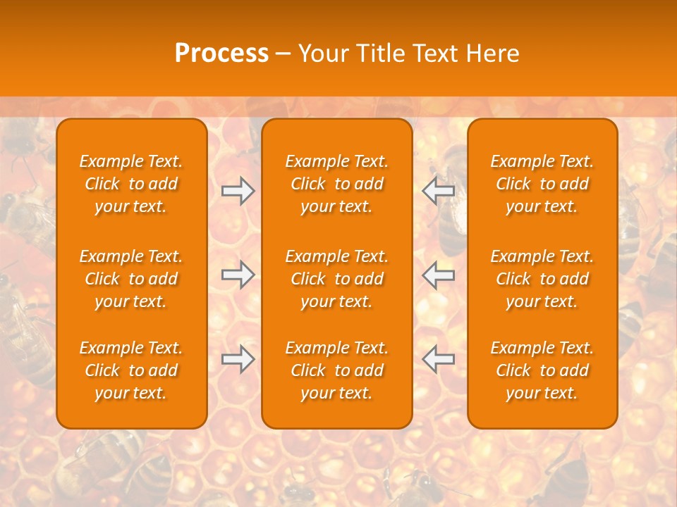 Hexagon Backgrounds Beeswax PowerPoint Template
