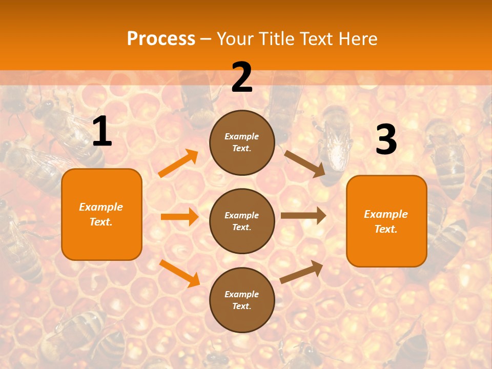 Hexagon Backgrounds Beeswax PowerPoint Template