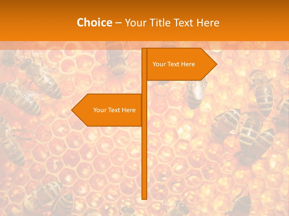 Hexagon Backgrounds Beeswax PowerPoint Template