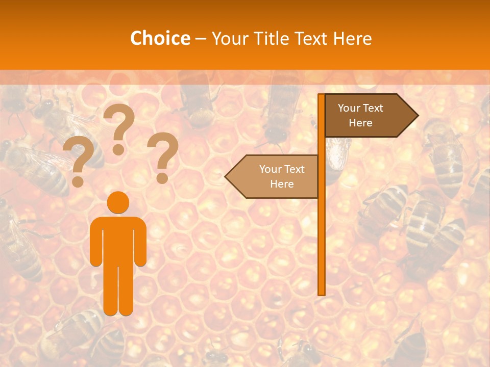 Hexagon Backgrounds Beeswax PowerPoint Template