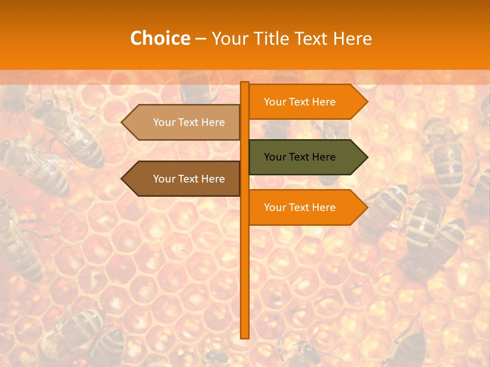 Hexagon Backgrounds Beeswax PowerPoint Template