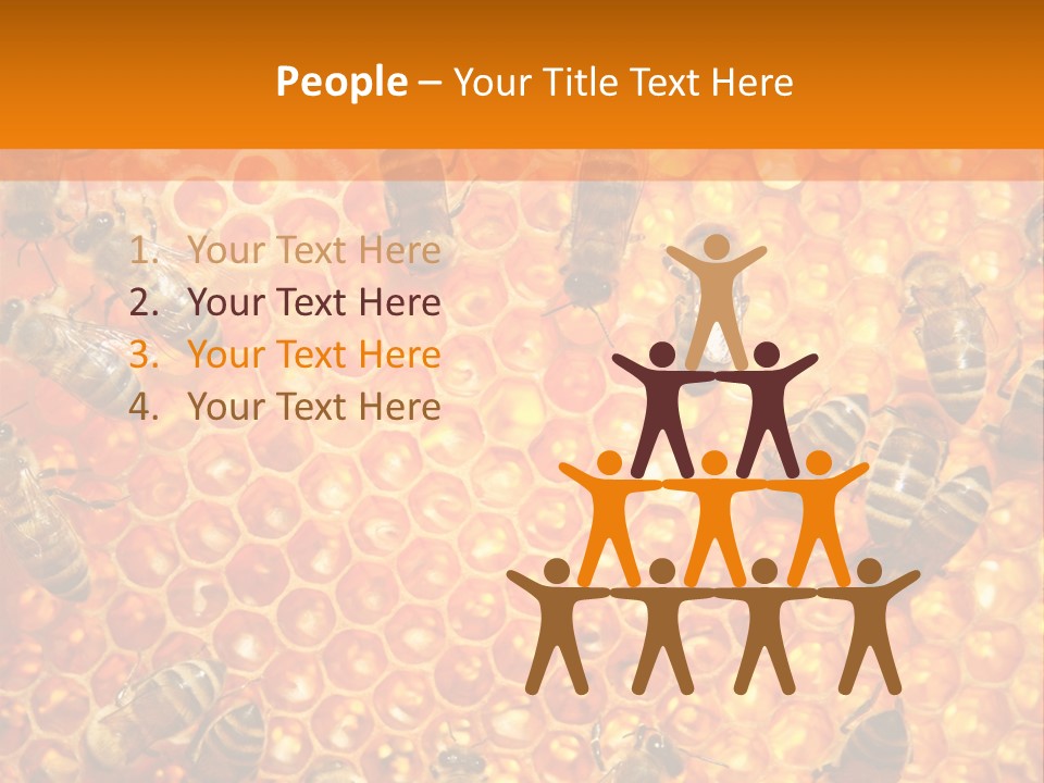 Hexagon Backgrounds Beeswax PowerPoint Template