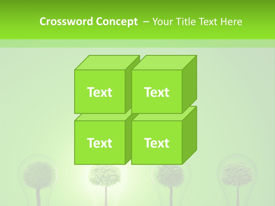 Lightbulb Grass Idea PowerPoint Template