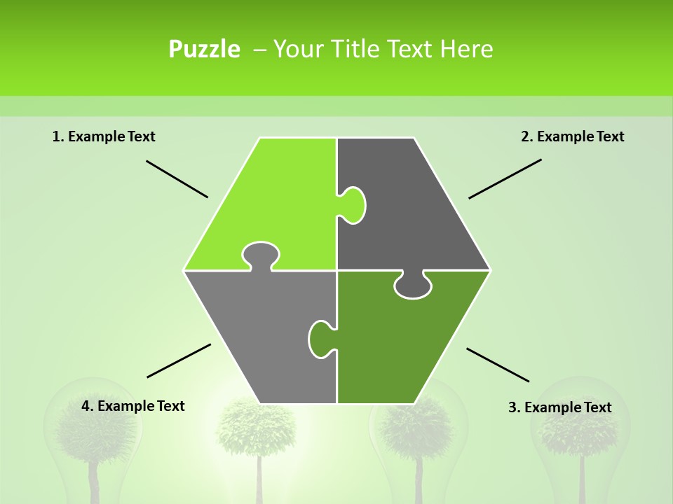 Lightbulb Grass Idea PowerPoint Template