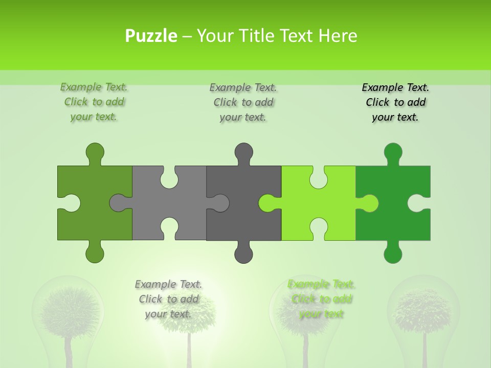 Lightbulb Grass Idea PowerPoint Template