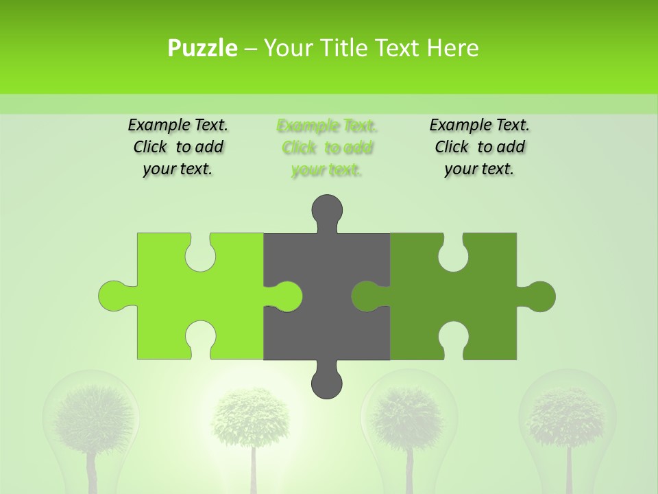 Lightbulb Grass Idea PowerPoint Template