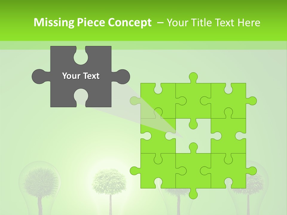 Lightbulb Grass Idea PowerPoint Template