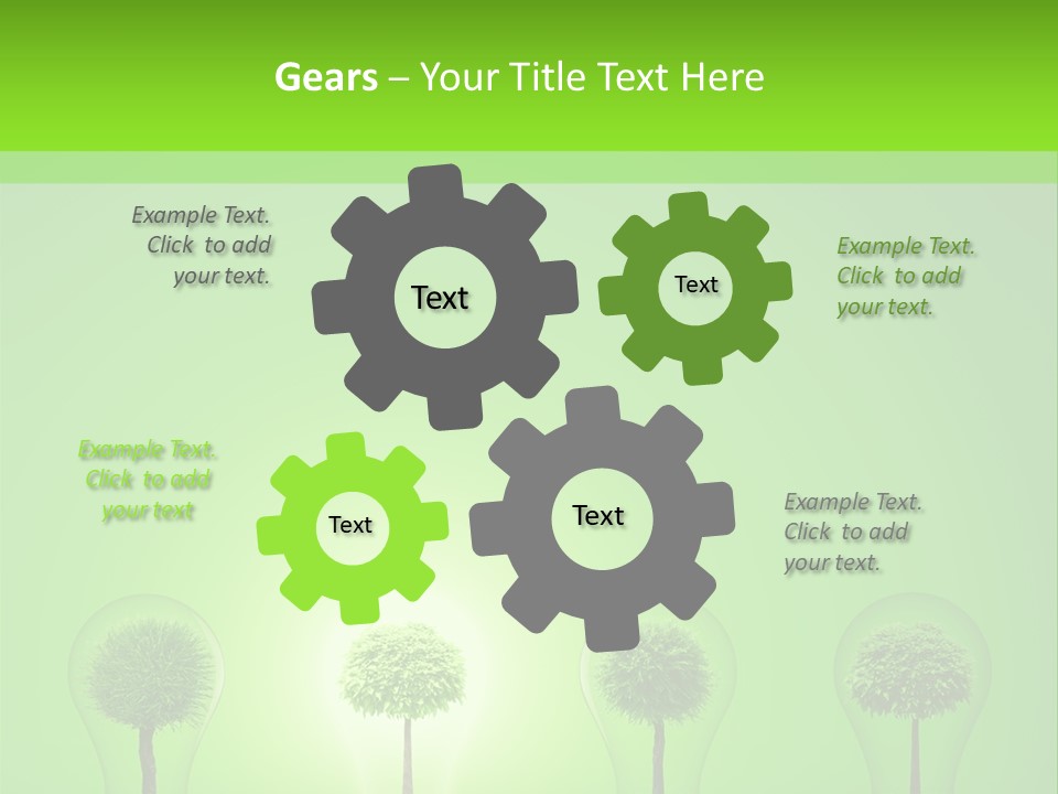 Lightbulb Grass Idea PowerPoint Template