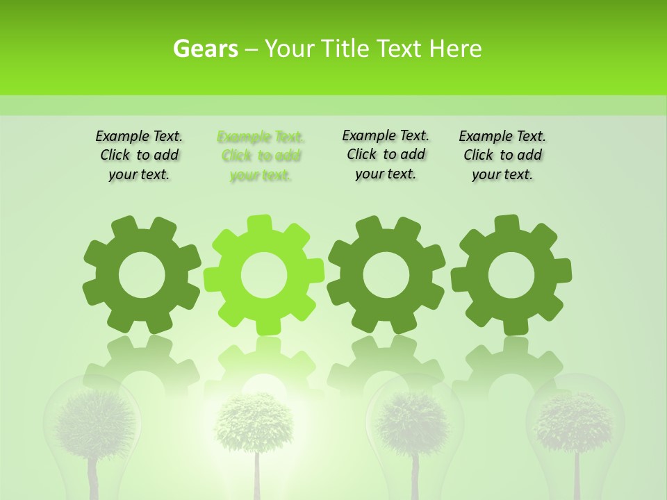 Lightbulb Grass Idea PowerPoint Template