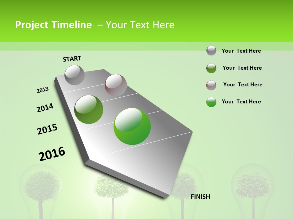 Lightbulb Grass Idea PowerPoint Template