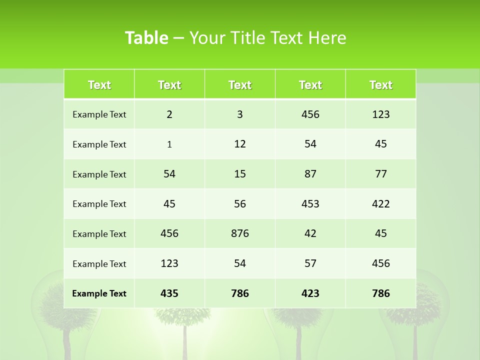 Lightbulb Grass Idea PowerPoint Template