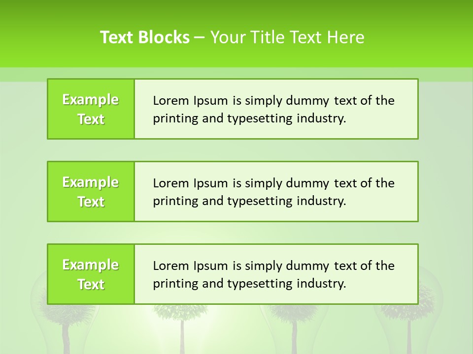 Lightbulb Grass Idea PowerPoint Template