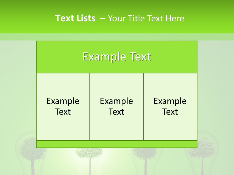 Lightbulb Grass Idea PowerPoint Template
