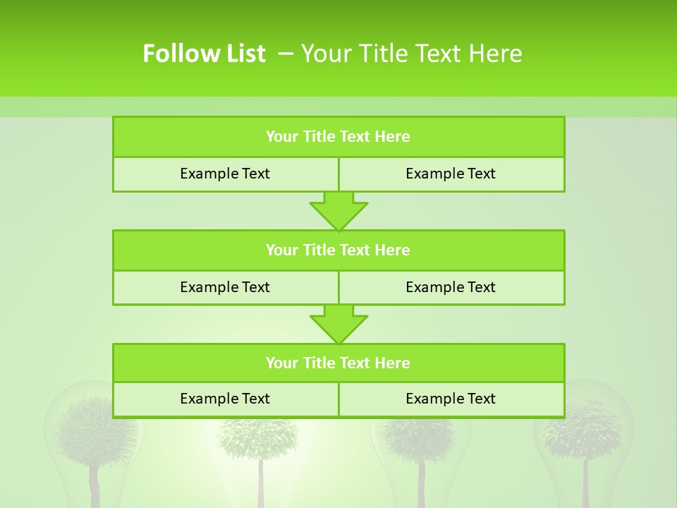 Lightbulb Grass Idea PowerPoint Template