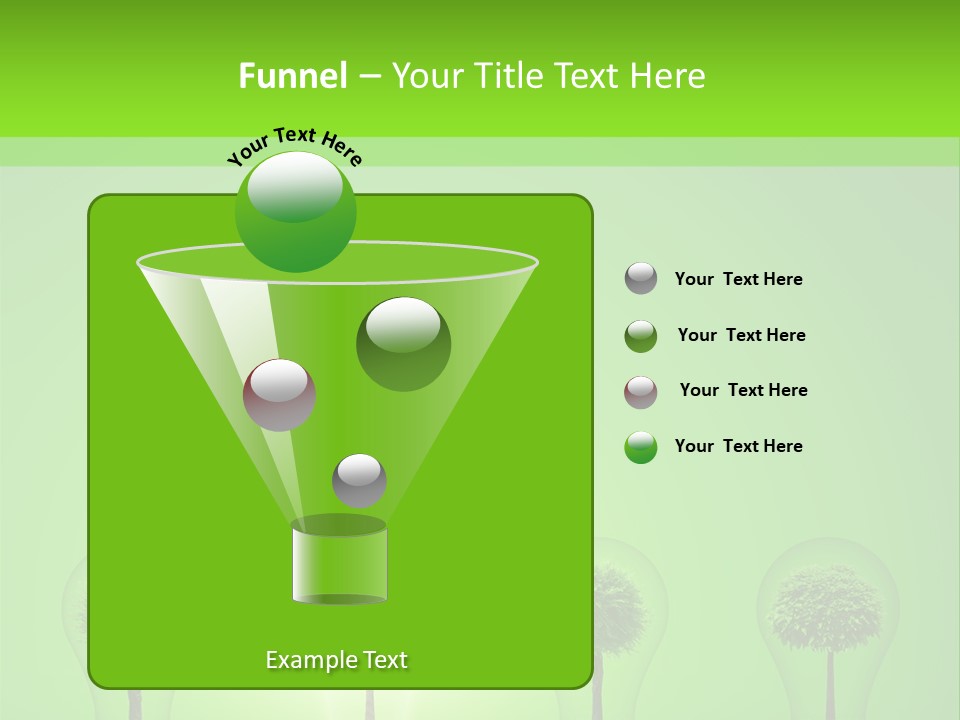 Lightbulb Grass Idea PowerPoint Template