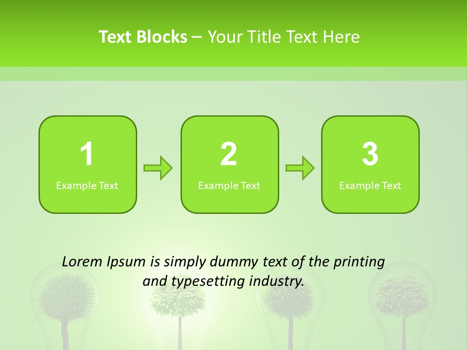 Lightbulb Grass Idea PowerPoint Template