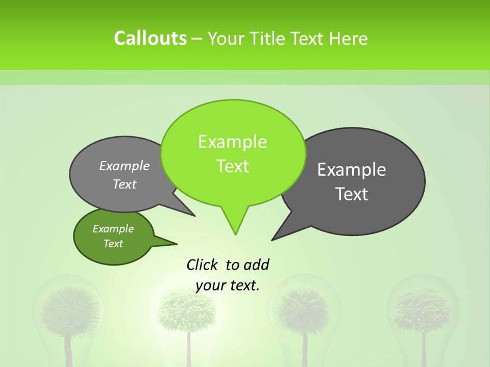 Lightbulb Grass Idea PowerPoint Template